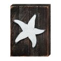 Designocracy Nautical Starfish Art on Board Wall Decor 9853112